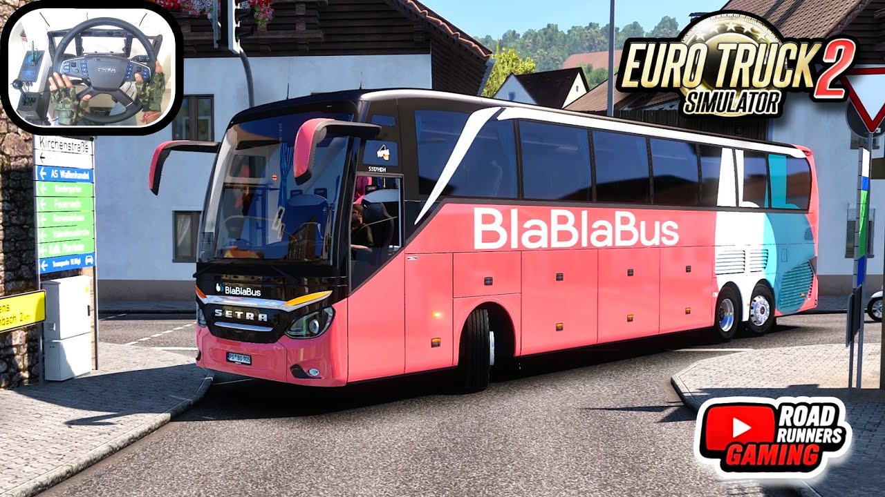 Ultra Realistic Drive | Setra 517HDH Through Extreme Narrow Roads | ETS2 Bus Simulator Gameplay