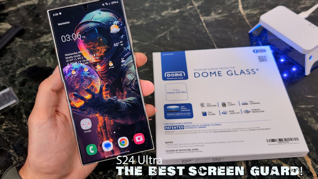 Samsung S24 Ultra Whitestone Dome Glass Screen Protector :  Install Guide