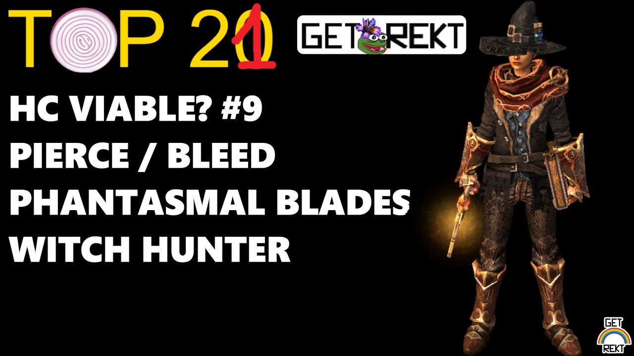 Grim Dawn Build Highlight - Pierce Phantasmal Blades Witch Hunter - SC 