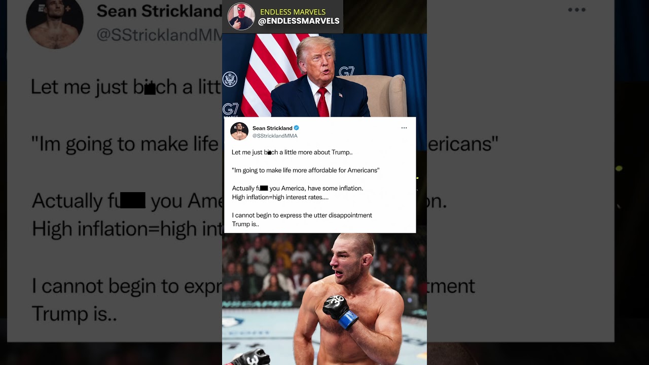 Sean Strickland Fires Shot at Trump 🔥 #ufc