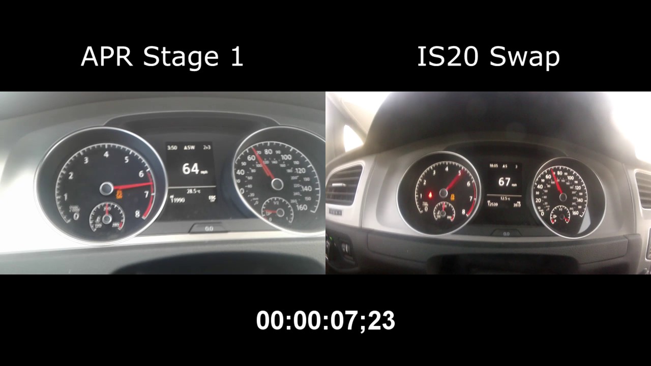 MK7 golf 1.8t APR Stage 1 VS IS20 swap + JB4