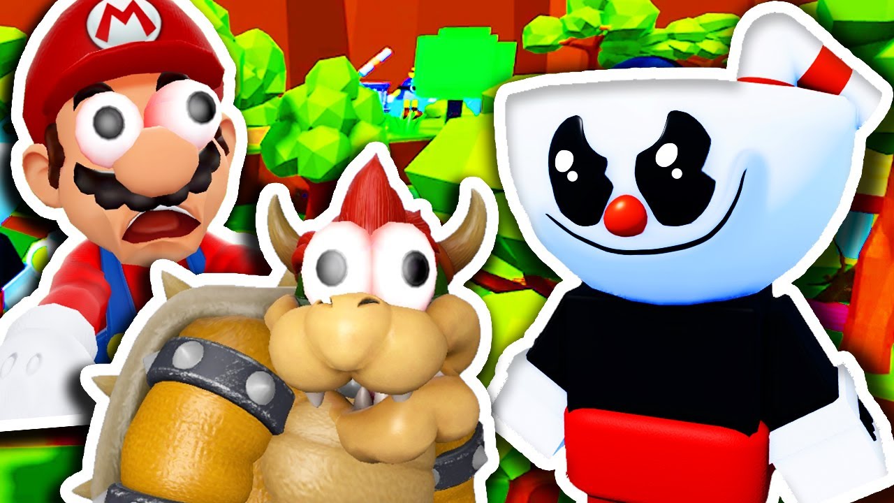 ☕🎂 EVIL CUPHEAD ESCAPE with MARIO ✨☕ Bowser Plays Roblox CUPHEAD OBBY Like PRO Ft. MARIO