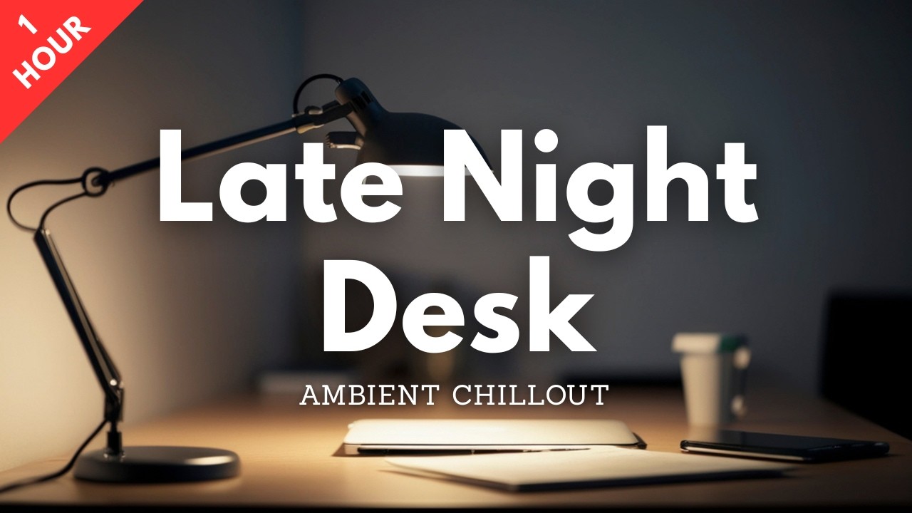 After Work Late Night Desk Atmosphere | Ambient Chillout Background