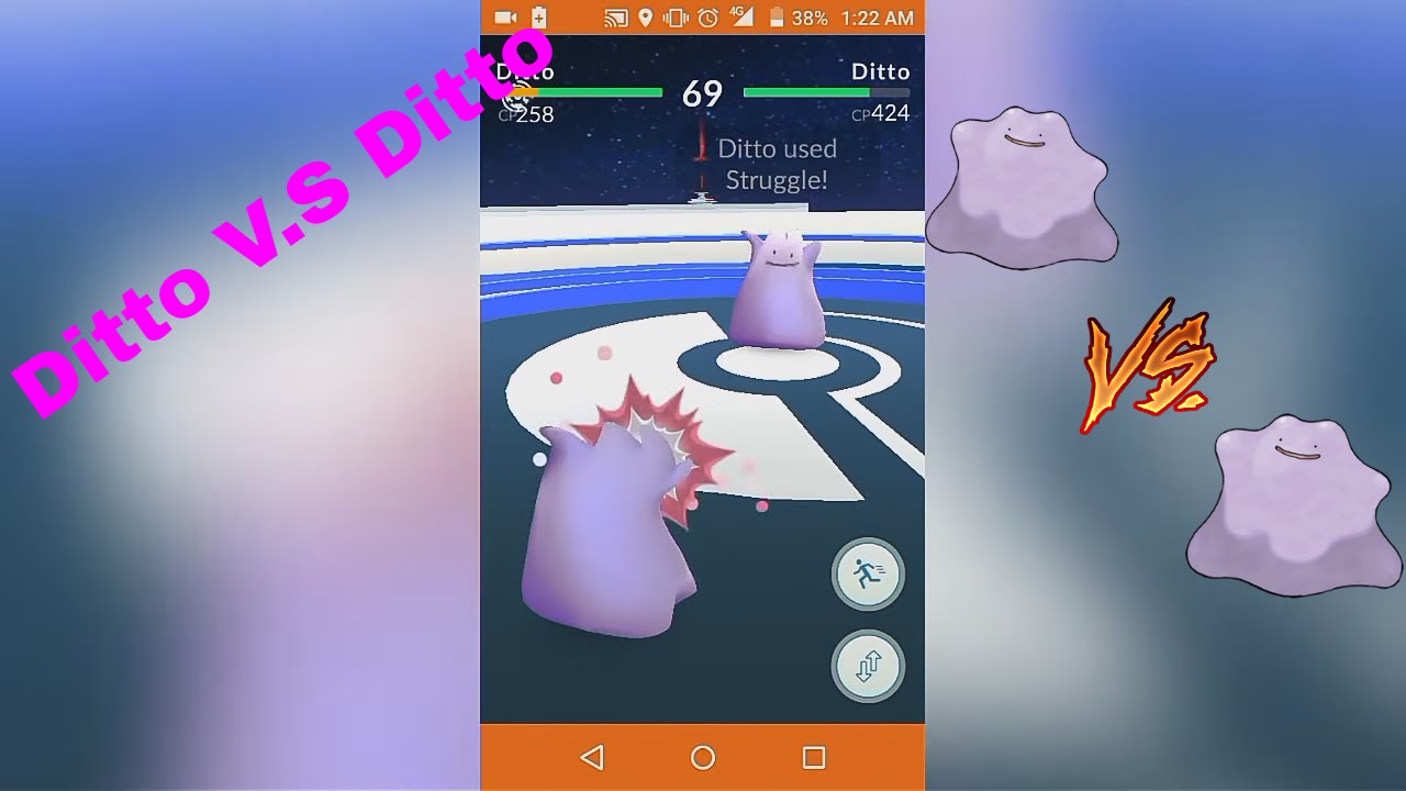 Pokemon Go Ditto Vs Ditto Battle!