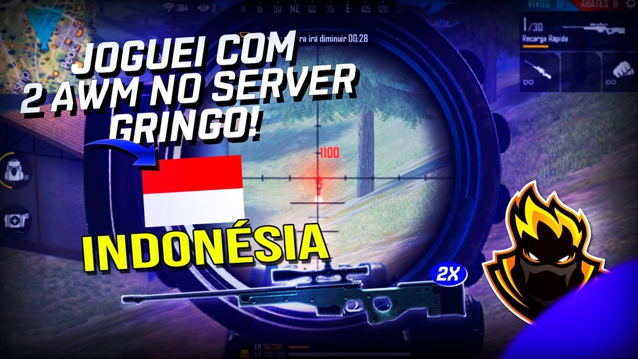 SOLO COM 2 AWM VS GRINGOS! BLACKN444 FREE FIRE