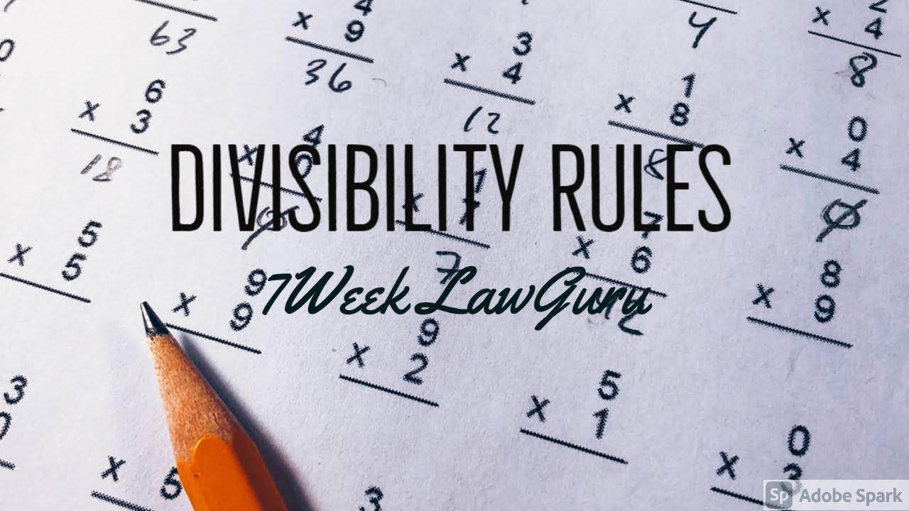 Divisibility Rules in Mathematics  for CLAT | in Hindi
