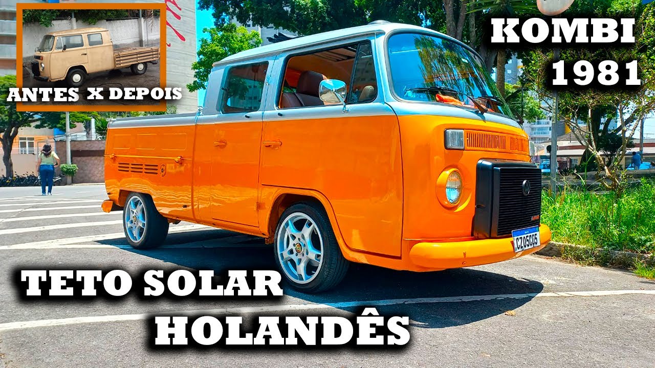 KOMBI PICK UP COM TETO SOLAR DE LONA ELETRICO, RODA DE PORSCHE e MOTOR AP - PERFEITAMENTE LINDA !!!