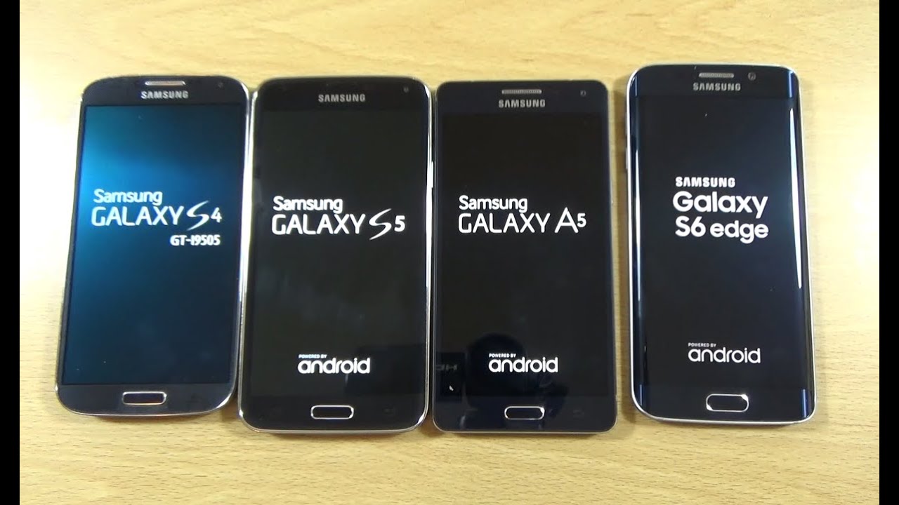 Samsung Galaxy S6 Edge против A5 против S5 против S4 — тест скорости!