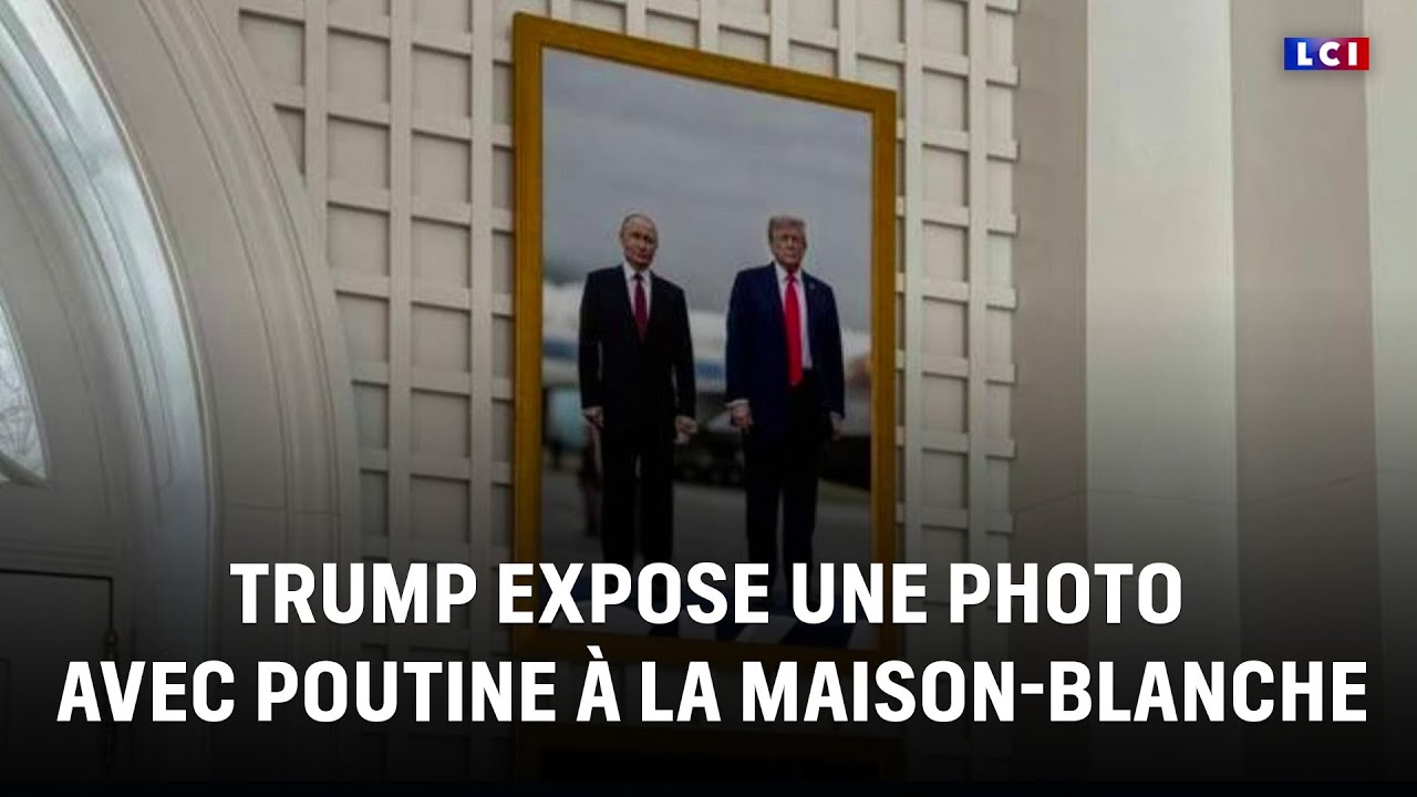 Donald Trump expose une photo avec Vladimir Poutine à la Maison-Blanche｜LCI