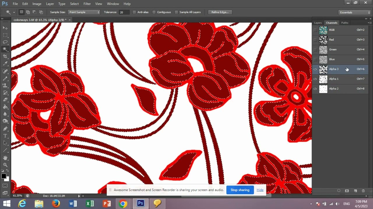 Channel pe kaise kaam kre photoshop me  (Class 05) #textile #textileindustry #apparel #printing