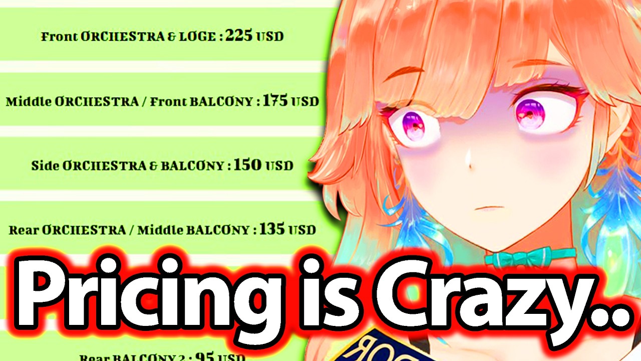 Kiara's Reaction to The HoloEN Concert Ticket Pricing Situation 【Hololive】