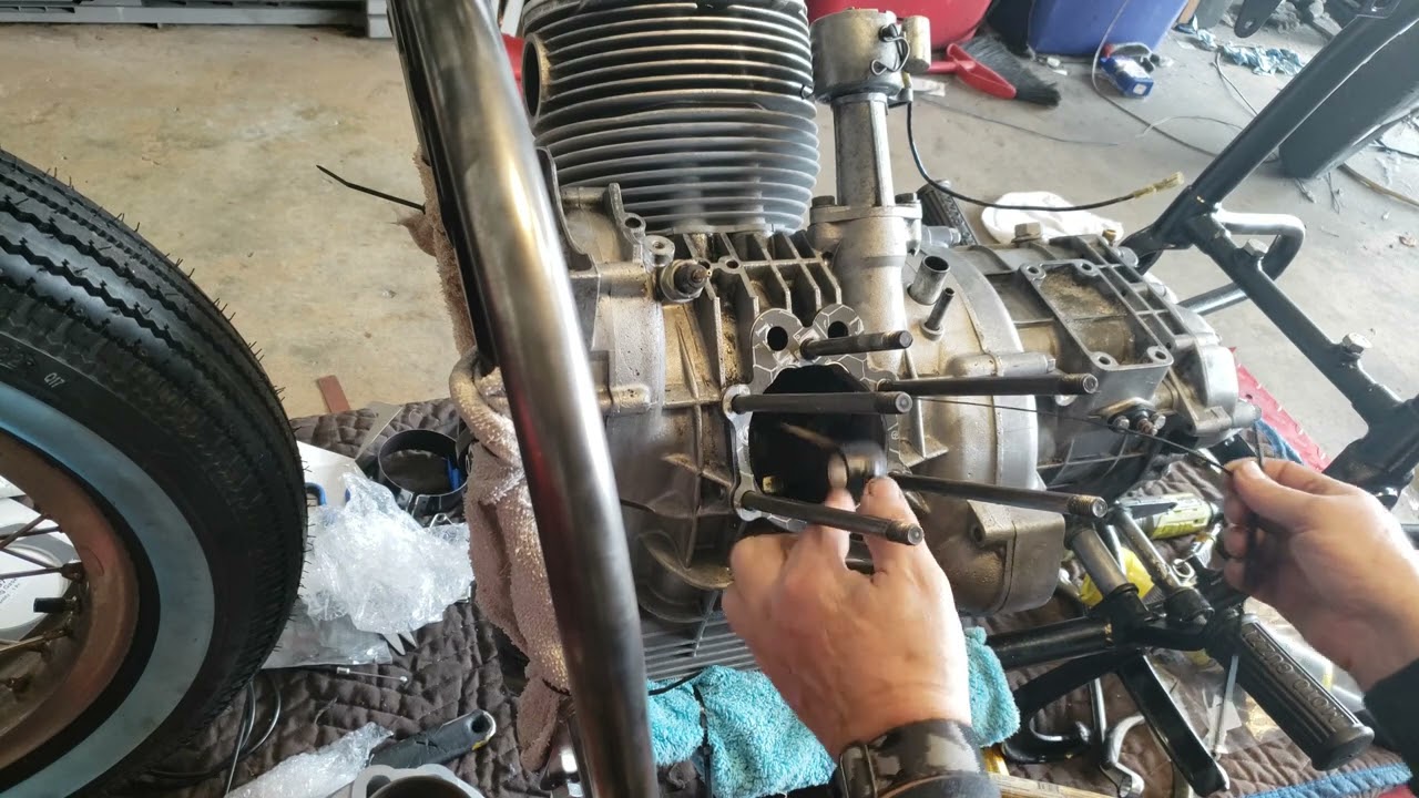 Restore A Vintage Motorcycle on a Budget-1973 Moto Guzzi- Ep 34-Install the Piston and Cylinder!