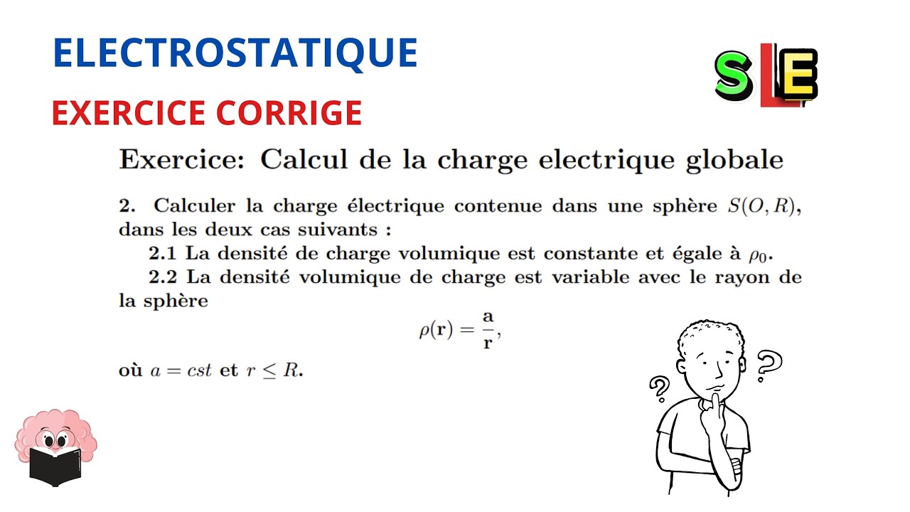 Exercice corrigé Calcul de la Charge Électrique Globale dans une Sphère (ELECTROSTATIQUE L1)