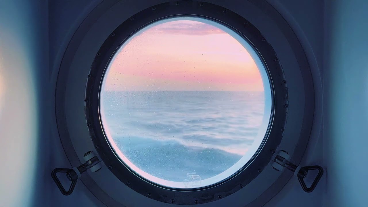 Calm Seas, Porthole View | Relieve Stress, Sleep Well, Ambient Sound of the Ocean
