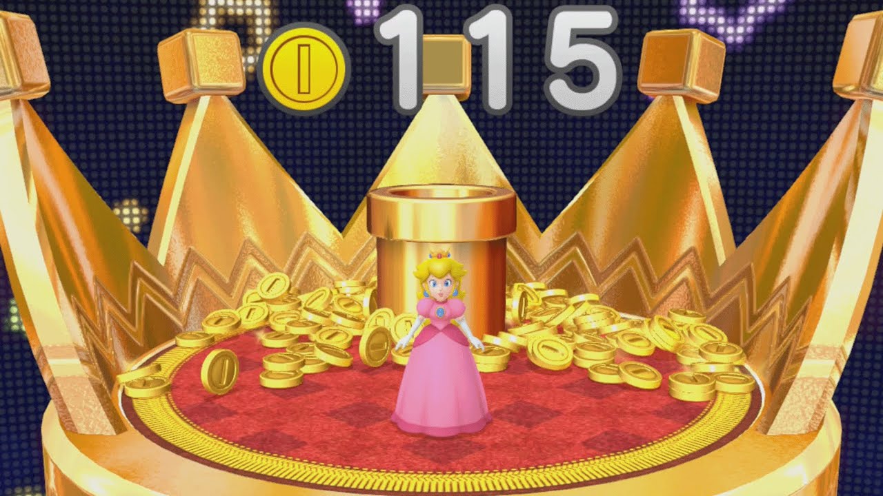 Mario Party 10 - Peach vs Mario vs Daisy vs Rosalina - Coin Challenge