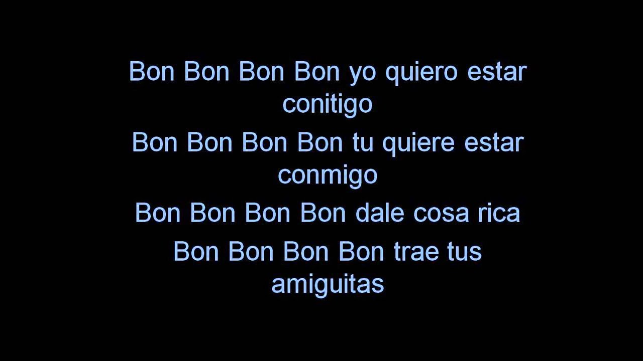 Pitbull - Bon, Bon  -  Lyrics ( We no speak americano)