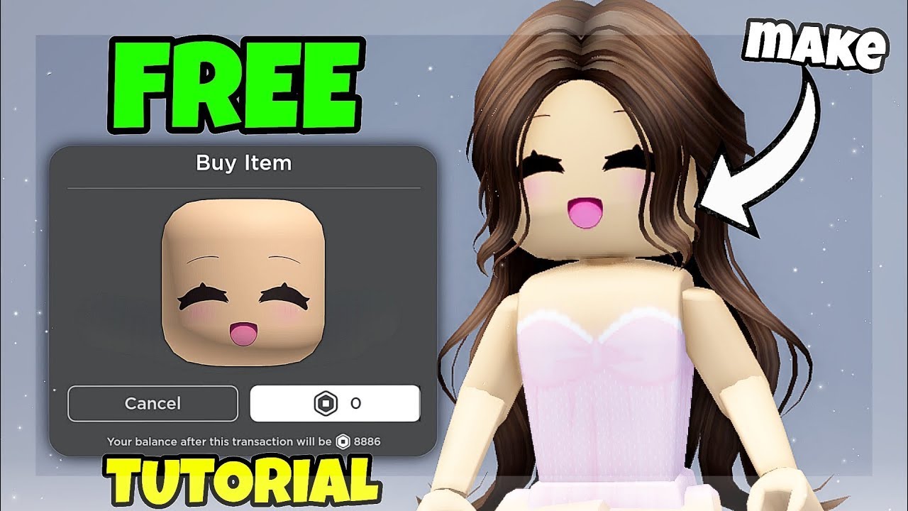 HURRY!  FREE FACE ON ROBLOX MAKE