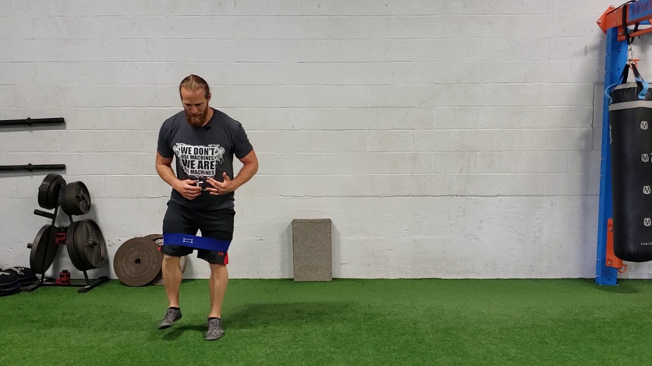 Lateral Band Walk + Single Leg Balance