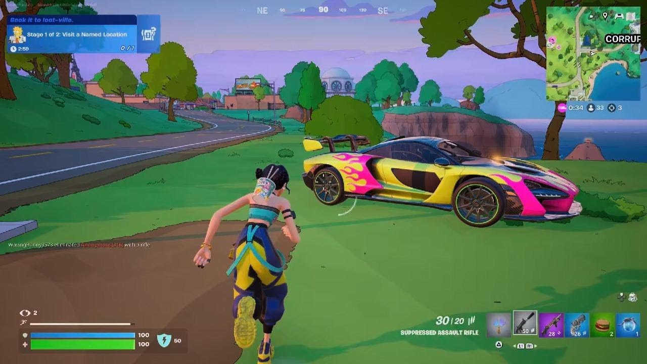 Fortnite Simpsons Mini Season Ps5 Gameplay (No Commentary)