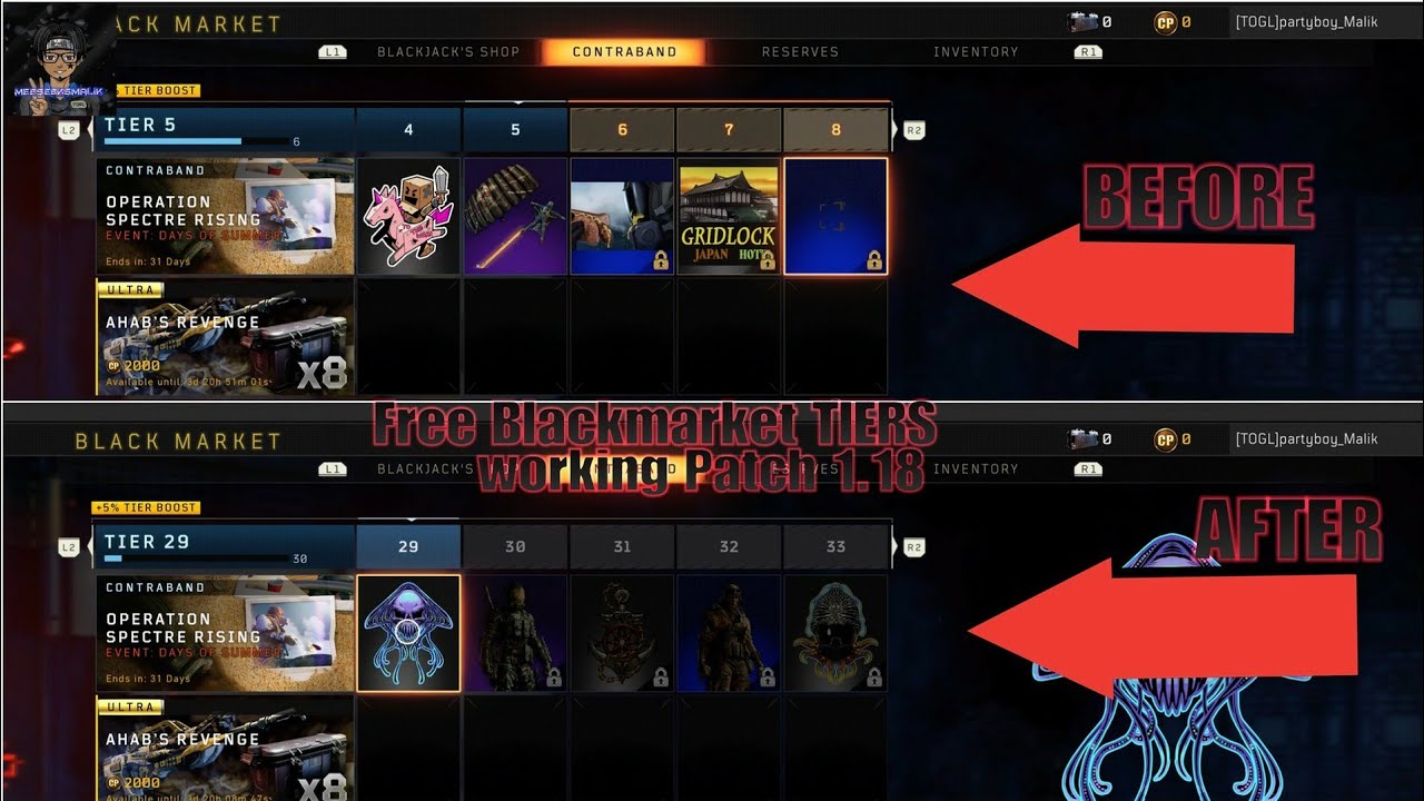 COD: BLACK OPS 4 unlimited TIER skips FREE NO COD POINTS (BYPASS COD POINTS GLITCH)