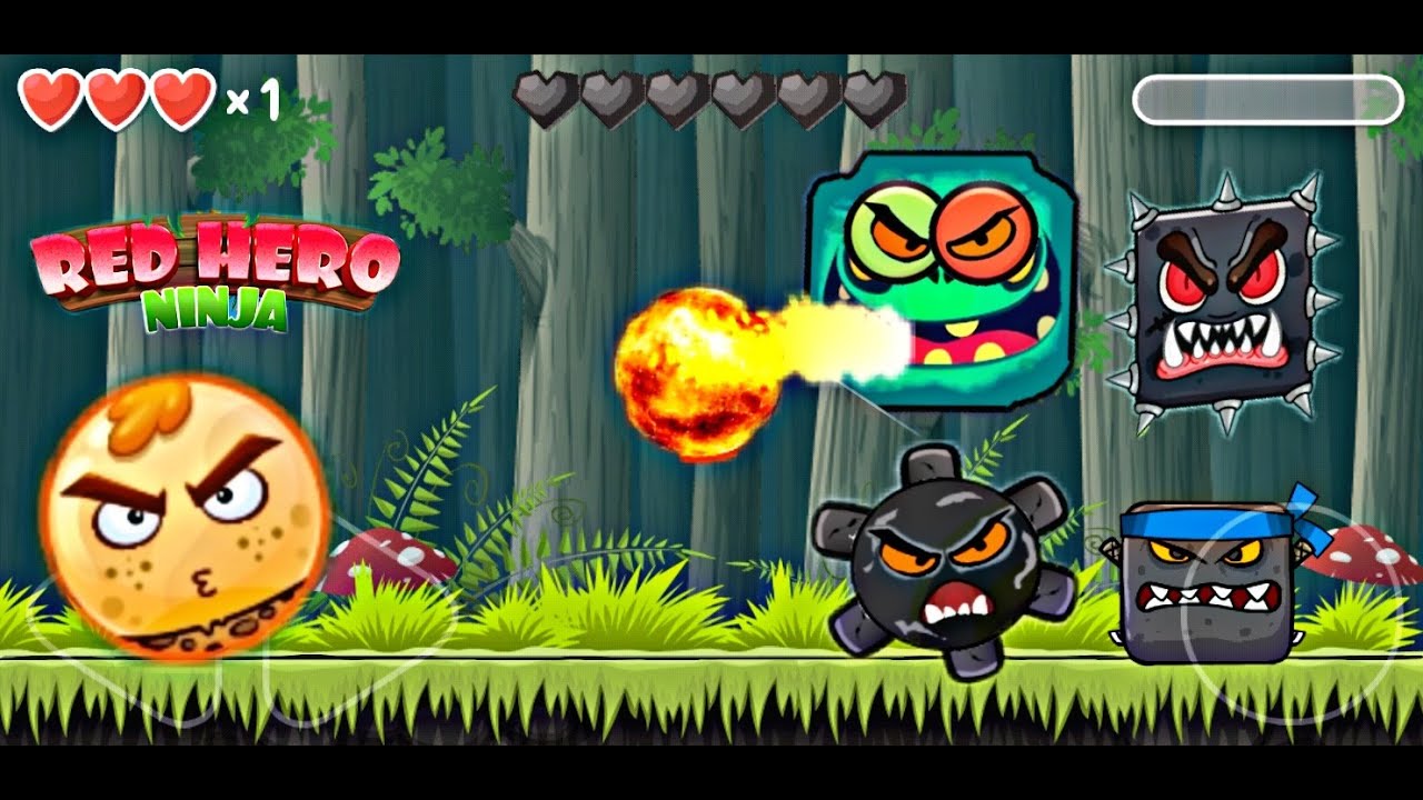Red Ball boss Fights // Angry Red Ball // bossy ball 4 // gameplay walkthrough.
