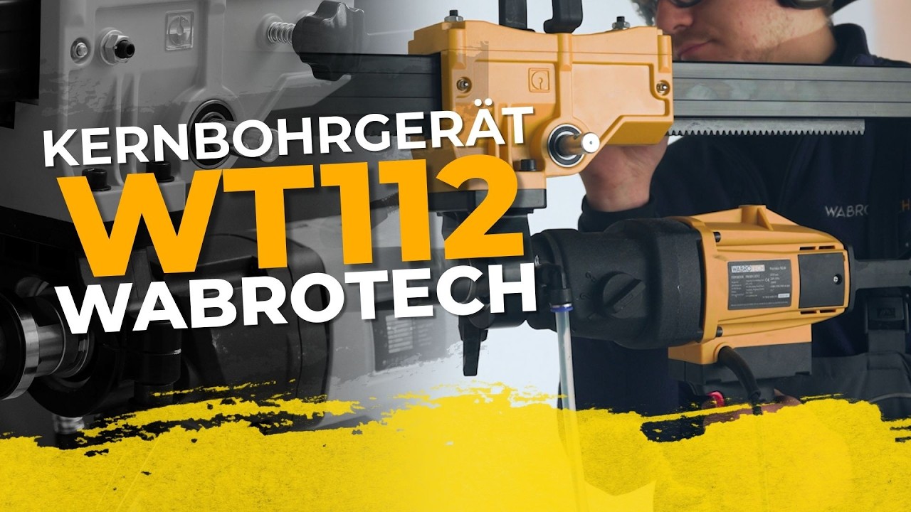 Das Kernbohrgerät WT112 auf dem Kernbohrständer WT45S | WABROTECH