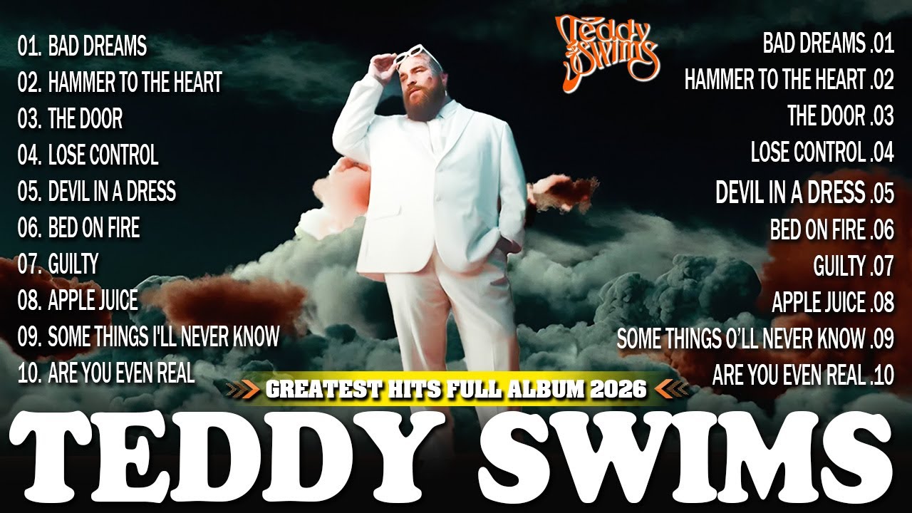 🎤 Teddy Swims Best Songs 2026 💿 Soulful Voice Hits 🔥 Lose Control, Bad Dream | Ultimate Playlist