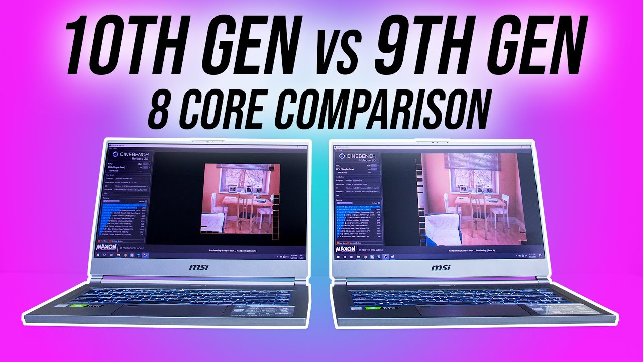 Intel i7-10875H vs i9-9880H - 8 Core CPU Comparison!
