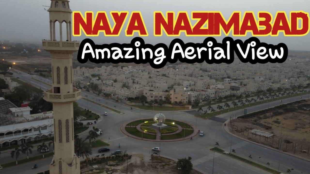Naya Nazimabad Areal View Karachi Street View 4K | Expedition Pakistan