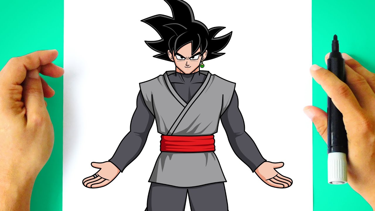 How to DRAW GOKU BLACK Full Body - Dragon Ball Super