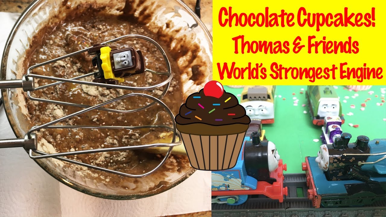 Thomas & Friends Bake Chocolate Cupcakes - World's Strongest Engine Thomas the Tank Engine Kids Toys