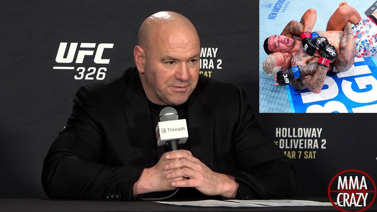 Dana White immediate Reaction to Charles Oliveira BEATING Max Holloway at UFC 326