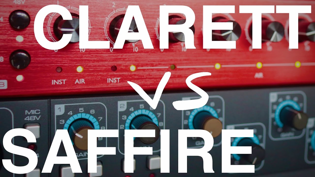 Clarett vs Saffire INTERFACE SHOOTOUT!
