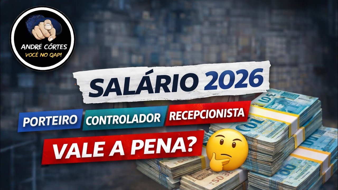 SALÁRIO 2026 PARA PORTEIRO - CONTROLADOR DE ACESSO - RECEPCIONISTA - ZELADOR