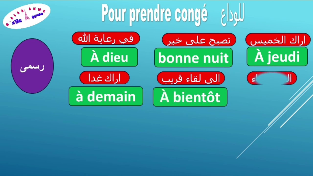 #الصف الاول الثانوى لغة فرنسية  ٢٠٢٤ إلقاء التحية باللغة الفرنسية