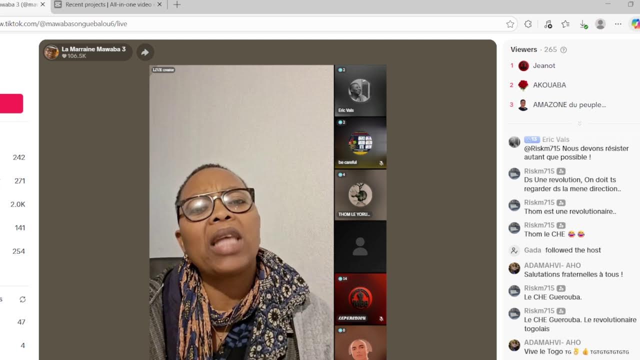 LA MARRAINE MAWABA EN LIVE!