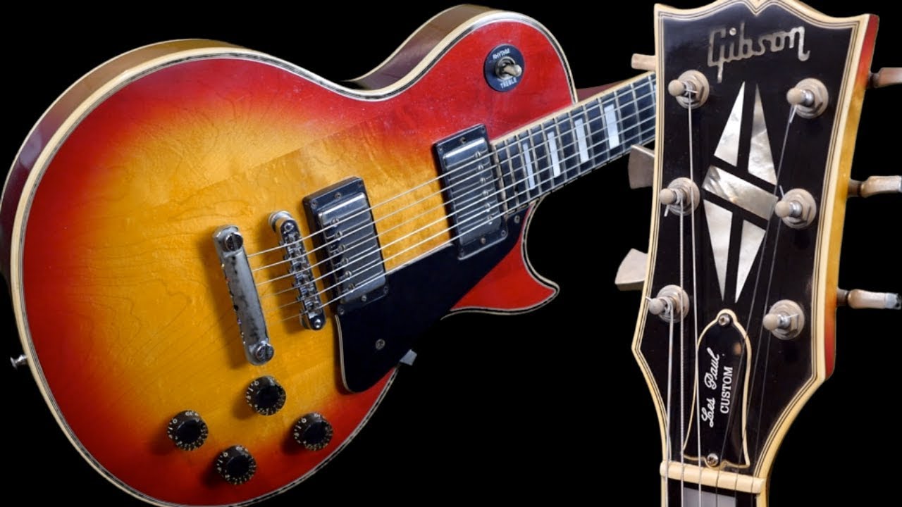 Как отличить заводской хром | Gibson Les Paul Custom Cherry Sunburst 1981 года | Обзор + демо