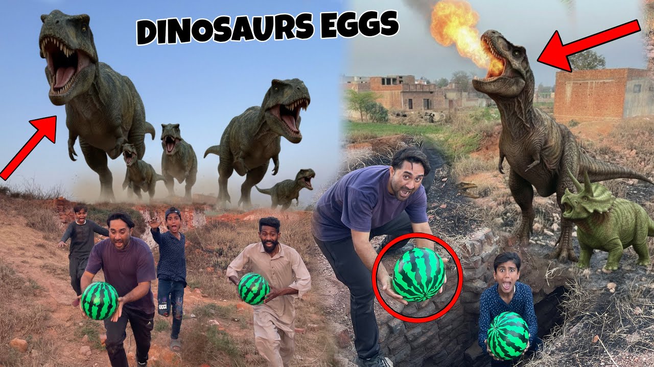 DINSAURS Kay EGGS Utha Le Ker Aye😱🦖