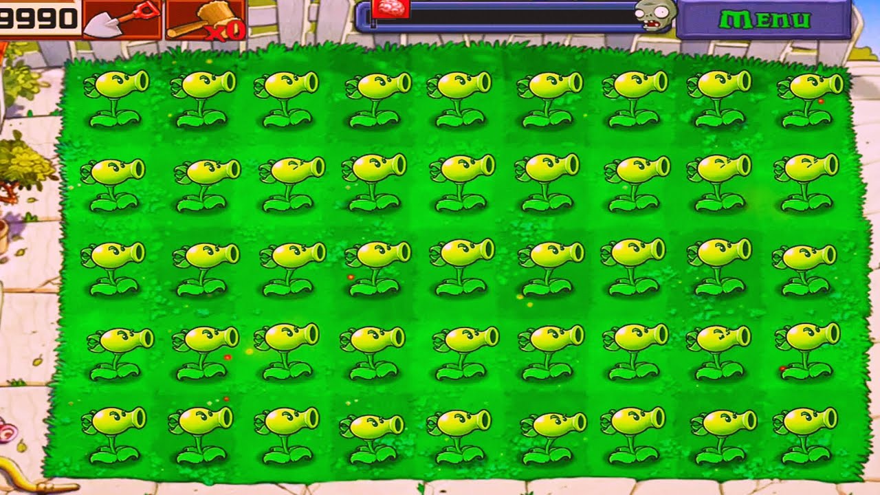 Plants Vs Zombies | Last Stand Day | Repeater Vs All Zombies Gameplay Full HD 1080p 60fps