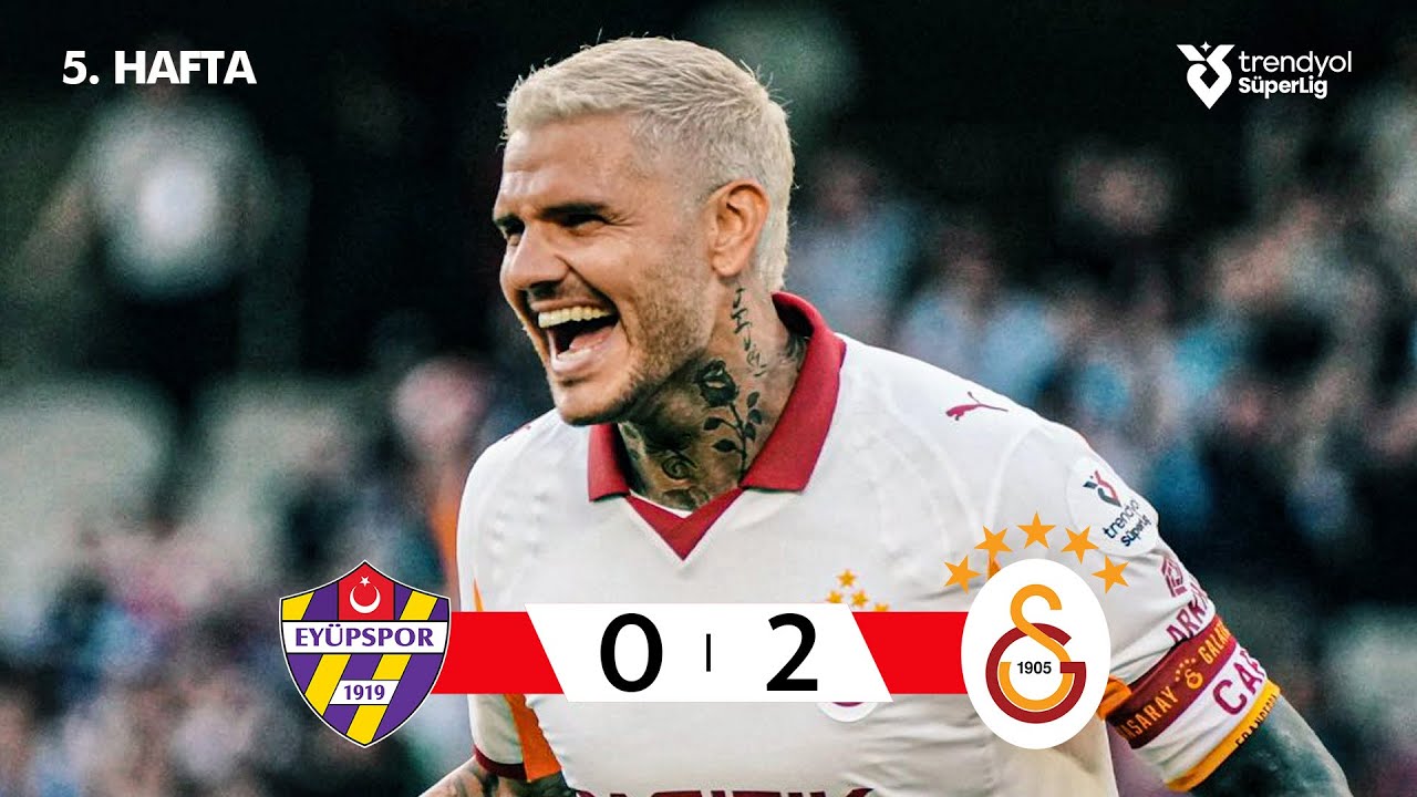 Ey&uuml;pspor (0-2) Galatasaray - Highlights/&Ouml;zet | Trendyol S&uuml;per Lig - 2025/26