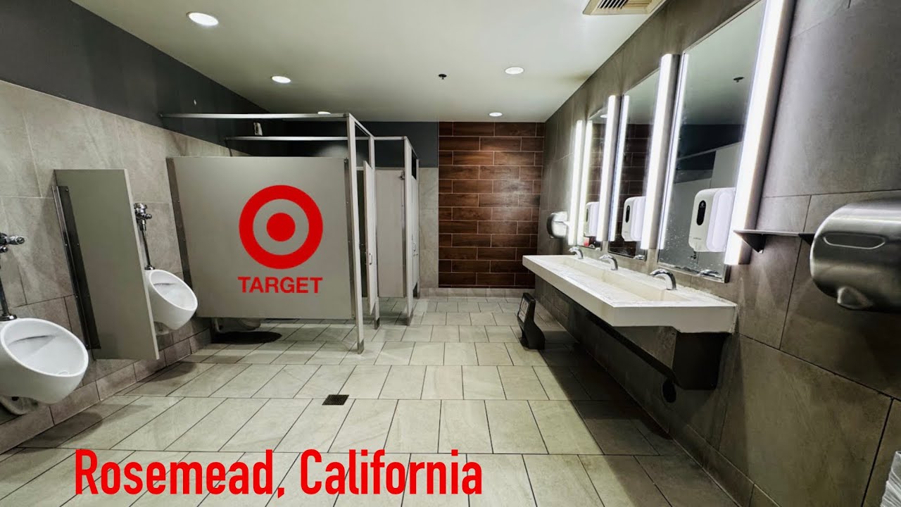 Men’s & Women’s Restroom, Zurn & AS Afwall Toilet Flush, XLerator Hand Dryer | Target, Rosemead, CA 