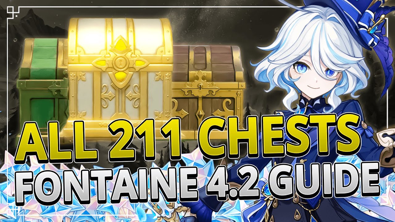 ALL 211 CHESTS FONTAINE 4.2 (EASY GUIDE) +TIMESTAMPS | Genshin Impact 4.2