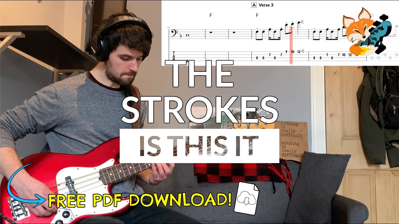 The Strokes - Is This It (Bass Cover) | Bass Tab Download