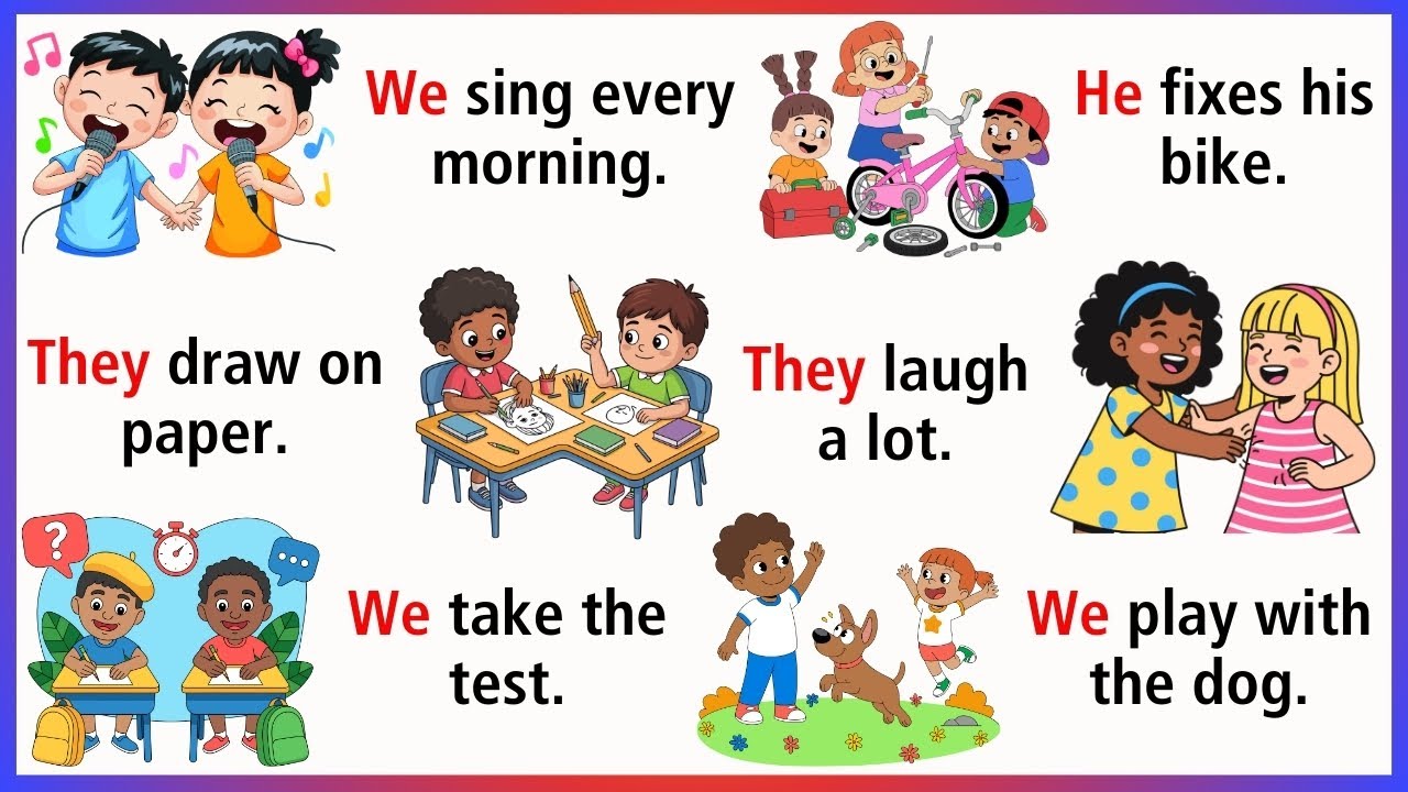 100 Common Daily Use English Sentences | Daily English Sentences for Kids | Speak English With Kids