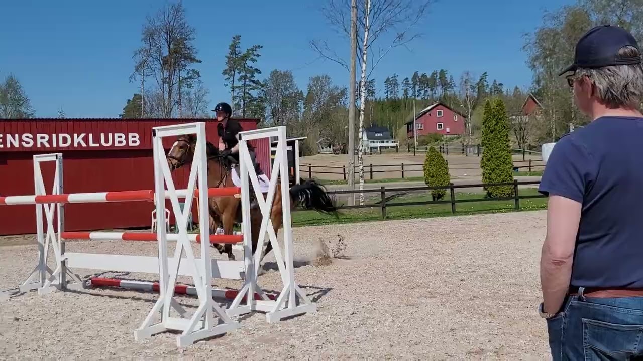 Unicorn di June 7år e.Giljandro van den Bosrand ue.Vivaldi K. träning. 2st hinder ligger på 1,45
