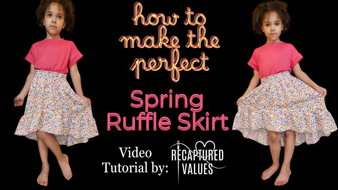 How To Make the Perfect Spring Ruffle Skirt | Sewing Tutorial