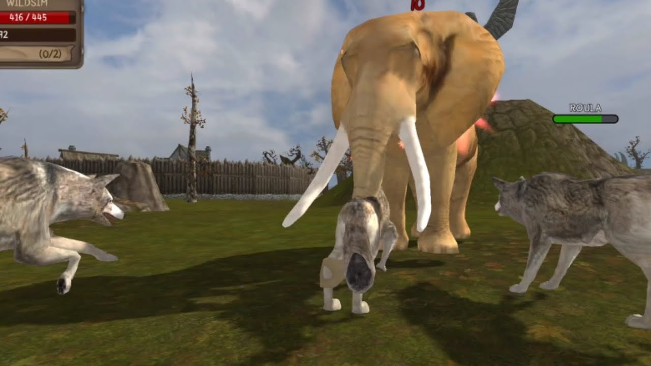 Hungry Wolves 🐺 Attacked a Strong Elephant 🐘 Ultimate Wolf Simulator By Yamtar Simulator Games