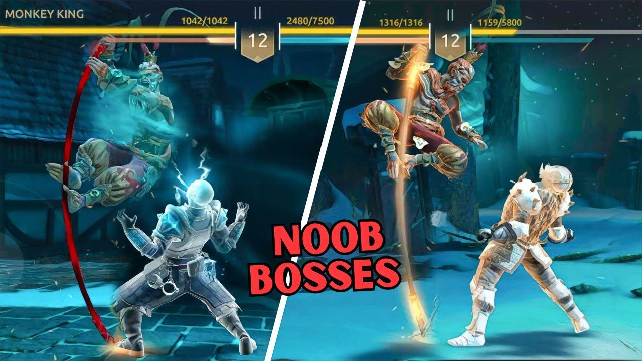 Monkey King Defeating the Boss Using ONLY jingu Swing 🫢 Shadow Fight 4 Arena