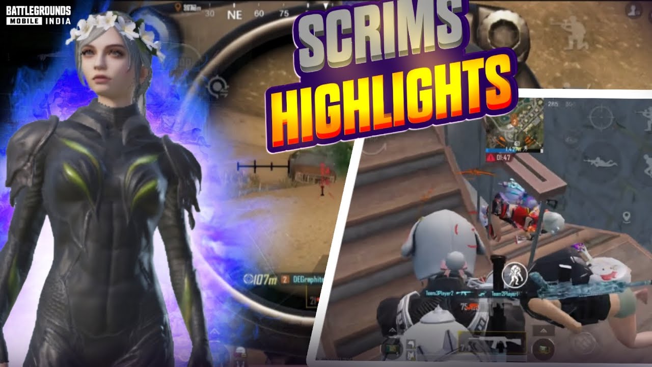 BGMI Scrims Highlights 🔥 Insane Clutch & Grenade Kills!