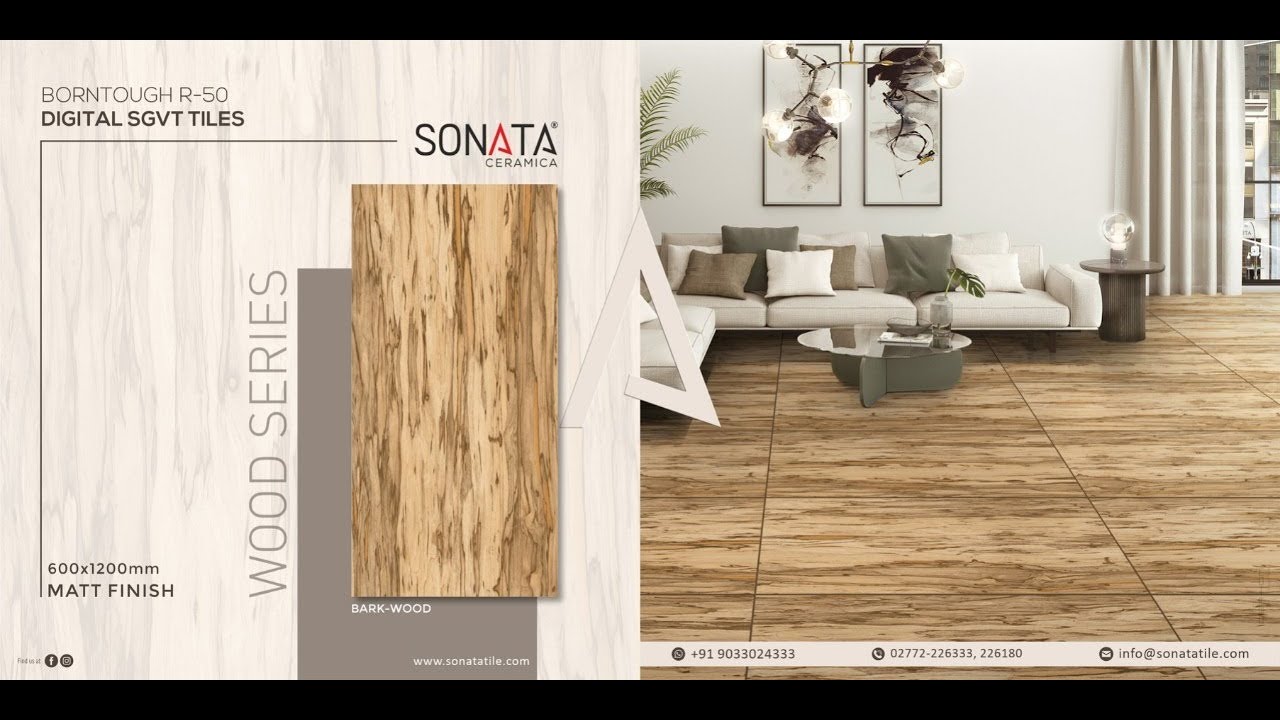 Budget friendly branded tiles | Matt finishing tiles | SONATA Ceramics | PGS tiles & granite Madurai